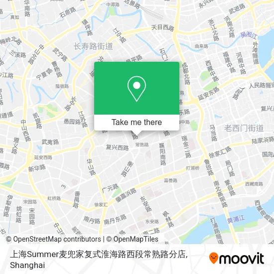 上海Summer麦兜家复式淮海路西段常熟路分店 map