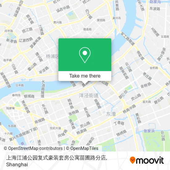 上海江浦公园复式豪装套房公寓苗圃路分店 map