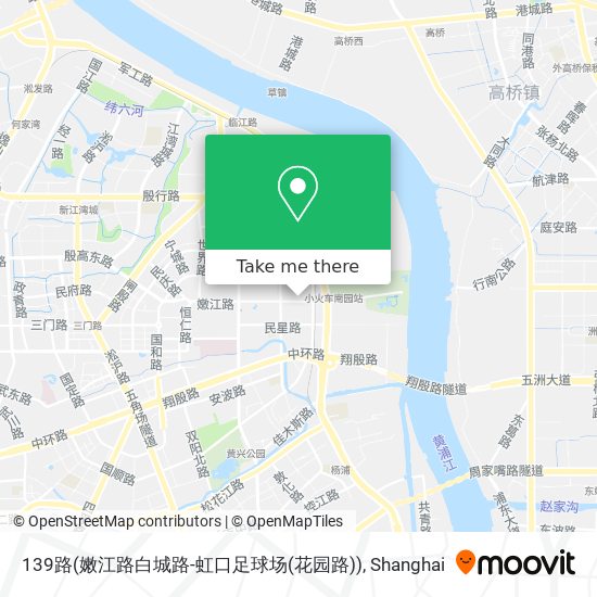 139路(嫩江路白城路-虹口足球场(花园路)) map