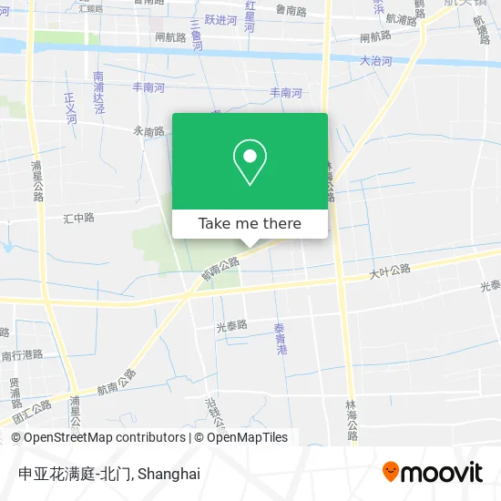 申亚花满庭-北门 map