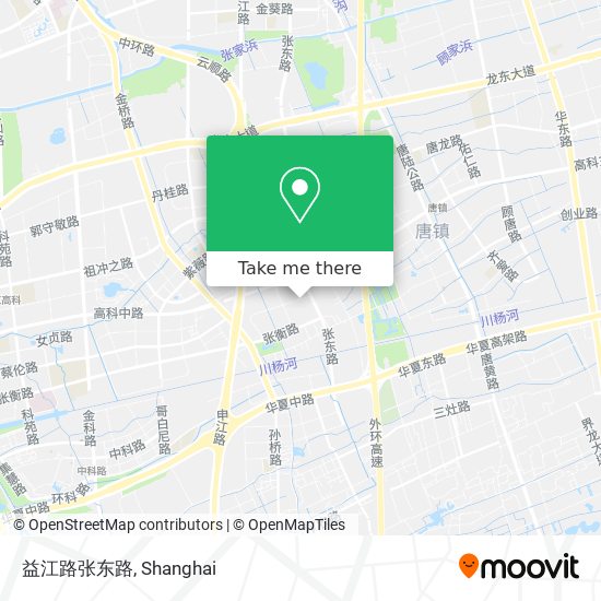 益江路张东路 map