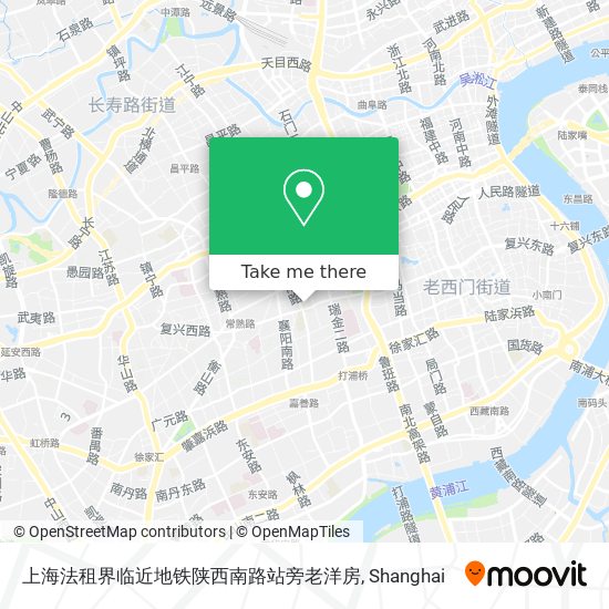 上海法租界临近地铁陕西南路站旁老洋房 map