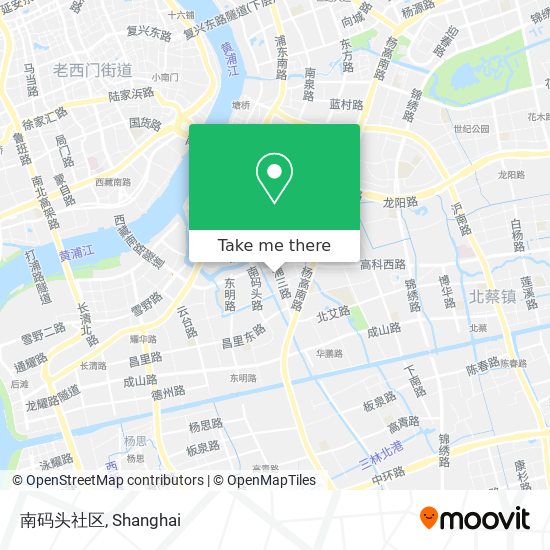 南码头社区 map