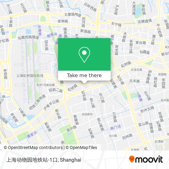 上海动物园地铁站-1口 map