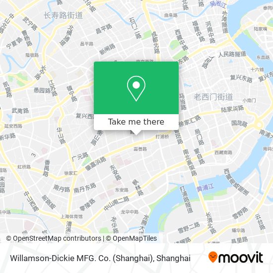 Willamson-Dickie MFG. Co. (Shanghai) map