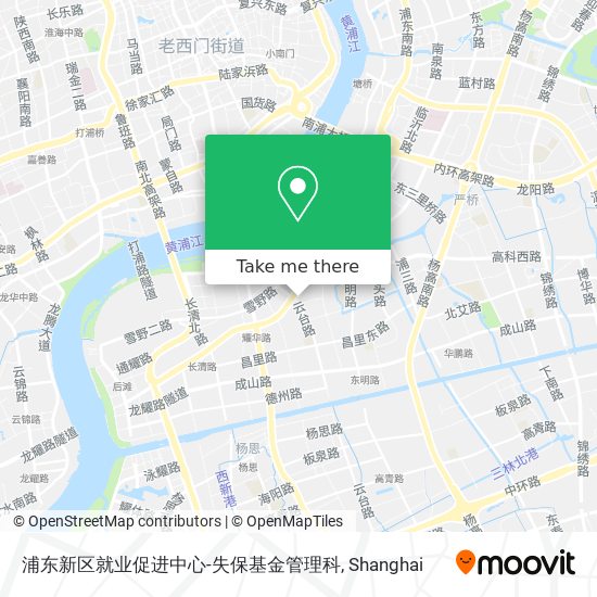 浦东新区就业促进中心-失保基金管理科 map