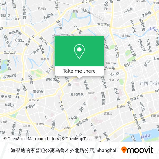上海温迪的家普通公寓乌鲁木齐北路分店 map