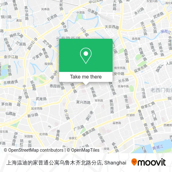 上海温迪的家普通公寓乌鲁木齐北路分店 map