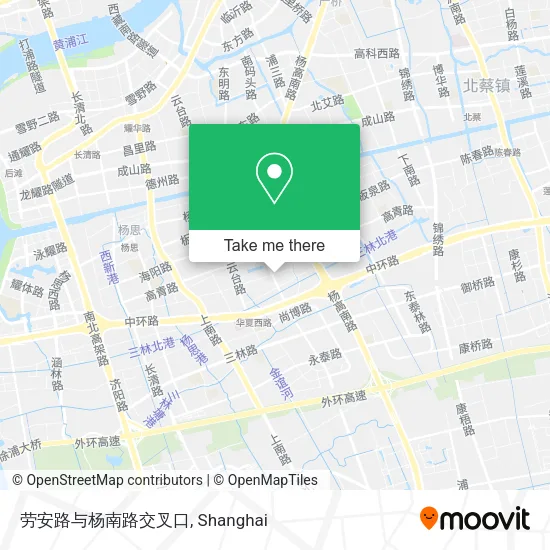 劳安路与杨南路交叉口 map