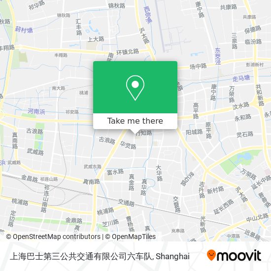 上海巴士第三公共交通有限公司六车队 map