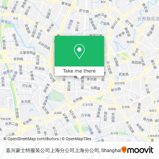 嘉兴蒙士特服装公司上海分公司上海分公司 map