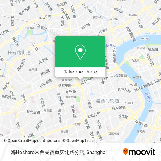 上海Hoshare禾舍民宿重庆北路分店 map