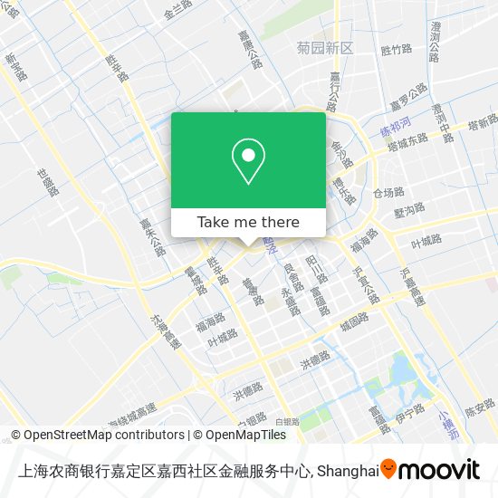 上海农商银行嘉定区嘉西社区金融服务中心 map