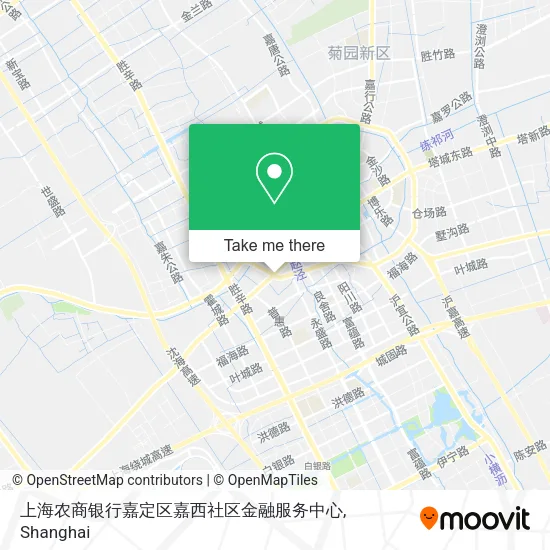 上海农商银行嘉定区嘉西社区金融服务中心 map