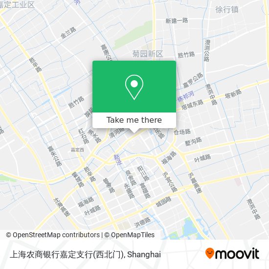 上海农商银行嘉定支行(西北门) map