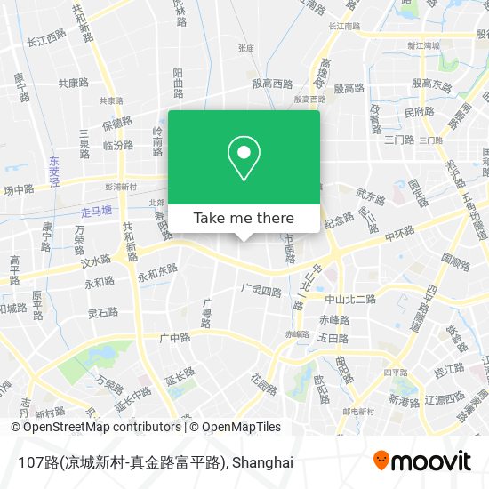 107路(凉城新村-真金路富平路) map