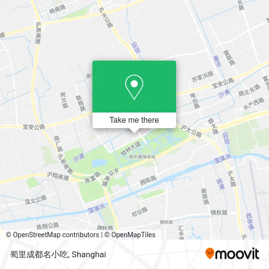 蜀里成都名小吃 map