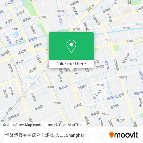 恒隆酒楼春申店停车场-出入口 map