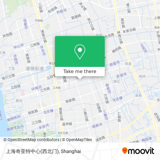 上海奇亚特中心(西北门) map