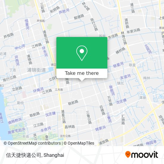 信天捷快递公司 map