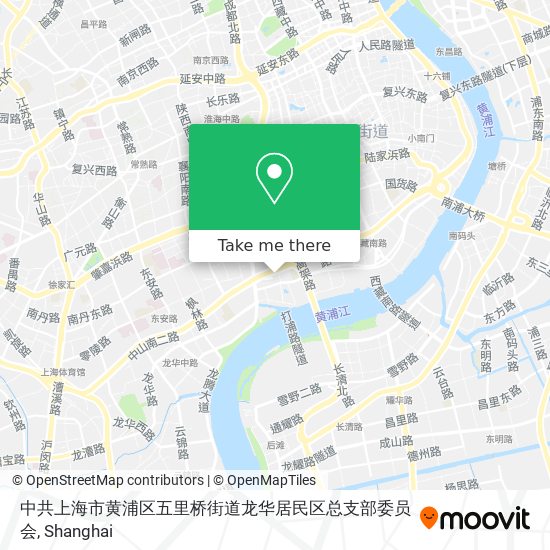 中共上海市黄浦区五里桥街道龙华居民区总支部委员会 map