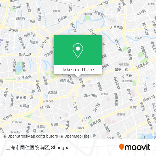 上海市同仁医院南区 map