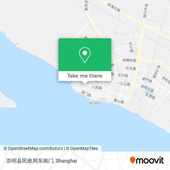 崇明县民政局东南门 map