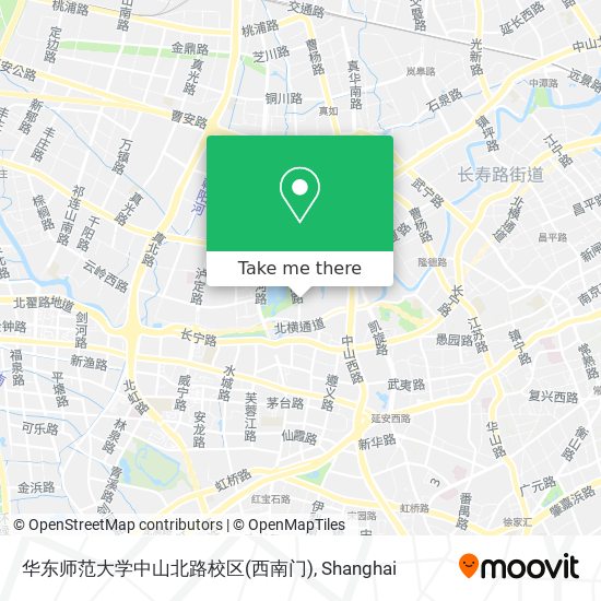 华东师范大学中山北路校区(西南门) map