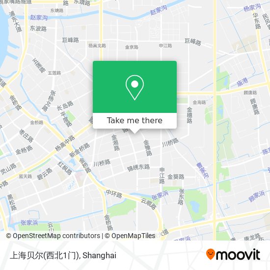 上海贝尔(西北1门) map