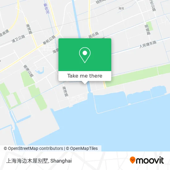 上海海边木屋别墅 map