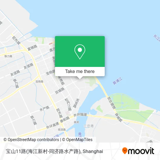 宝山11路(海江新村-同济路水产路) map
