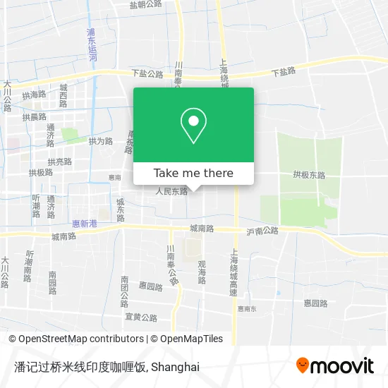 潘记过桥米线印度咖喱饭 map