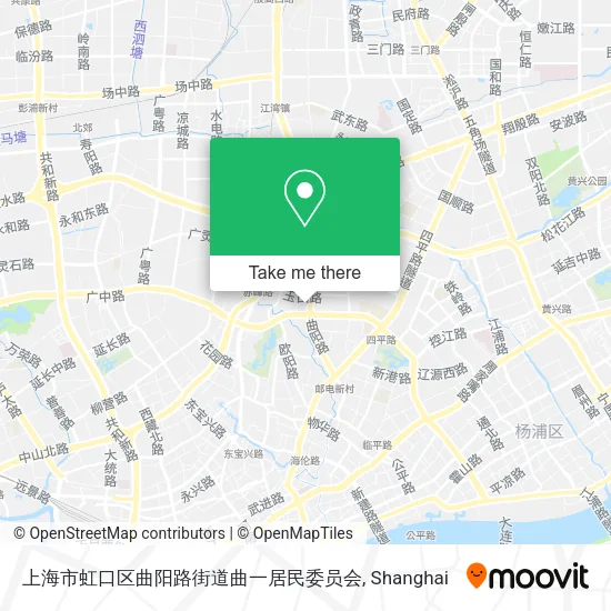 上海市虹口区曲阳路街道曲一居民委员会 map