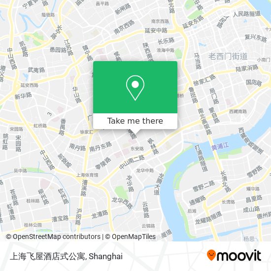 上海飞屋酒店式公寓 map