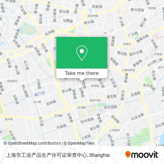 上海市工业产品生产许可证审查中心 map