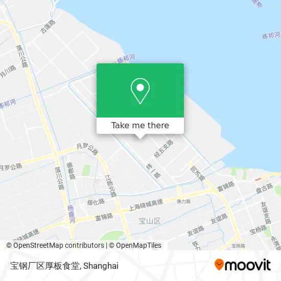 宝钢厂区厚板食堂 map