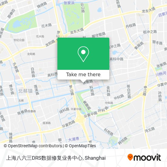 上海八六三DRS数据修复业务中心 map
