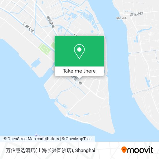 万信慧选酒店(上海长兴圆沙店) map