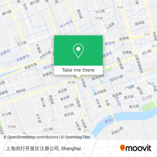 上海闵行开发区注册公司 map