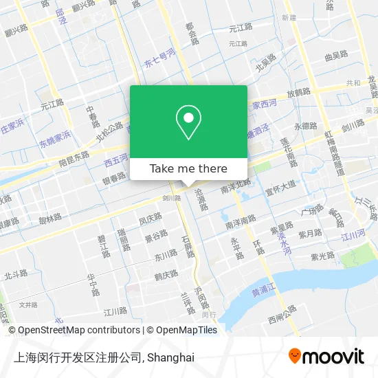 上海闵行开发区注册公司 map