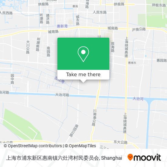 上海市浦东新区惠南镇六灶湾村民委员会 map