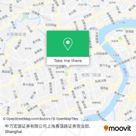 申万宏源证券有限公司上海雁荡路证券营业部 map