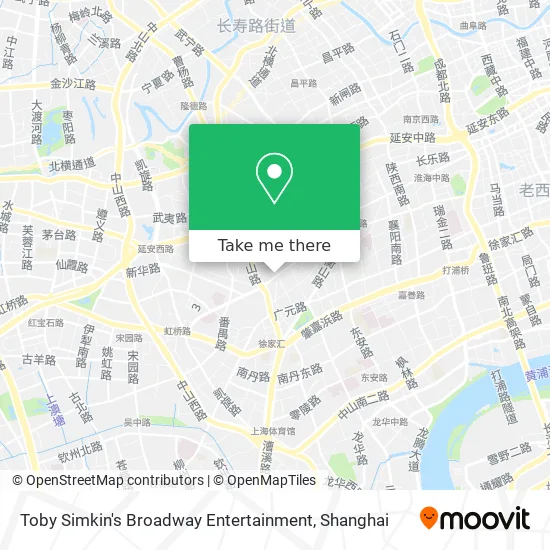 Toby Simkin's Broadway Entertainment map
