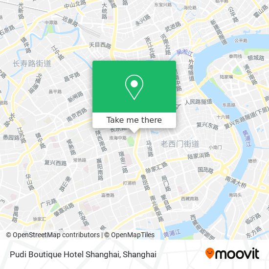 Pudi Boutique Hotel Shanghai map