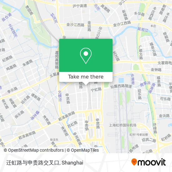 迁虹路与申贵路交叉口 map