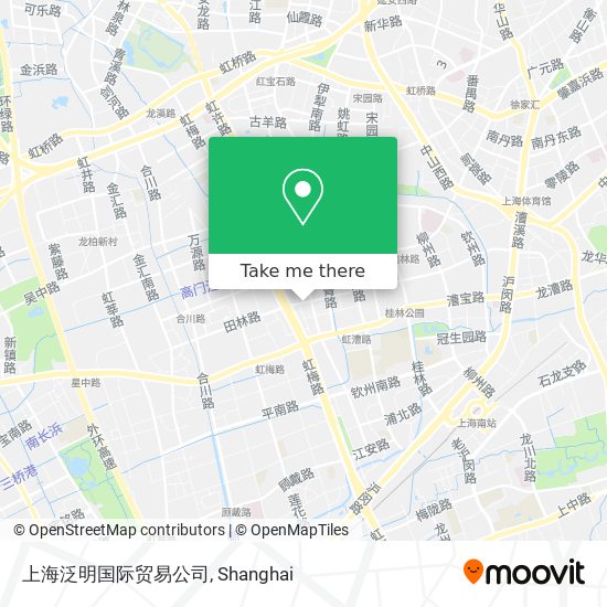 上海泛明国际贸易公司 map