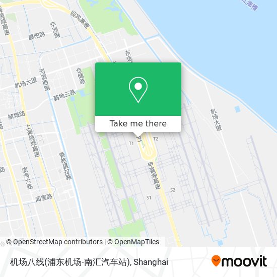机场八线(浦东机场-南汇汽车站) map