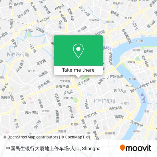 中国民生银行大厦地上停车场-入口 map