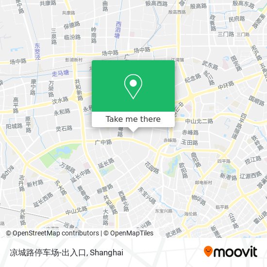 凉城路停车场-出入口 map