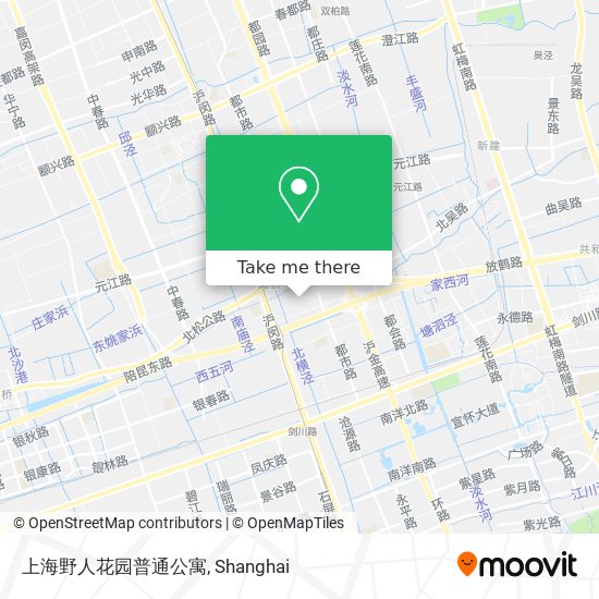 上海野人花园普通公寓 map
